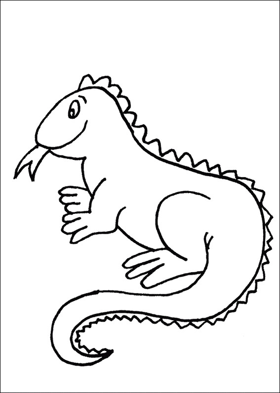 Pictures To Coloring Pages
 Iguana coloring Animals Town