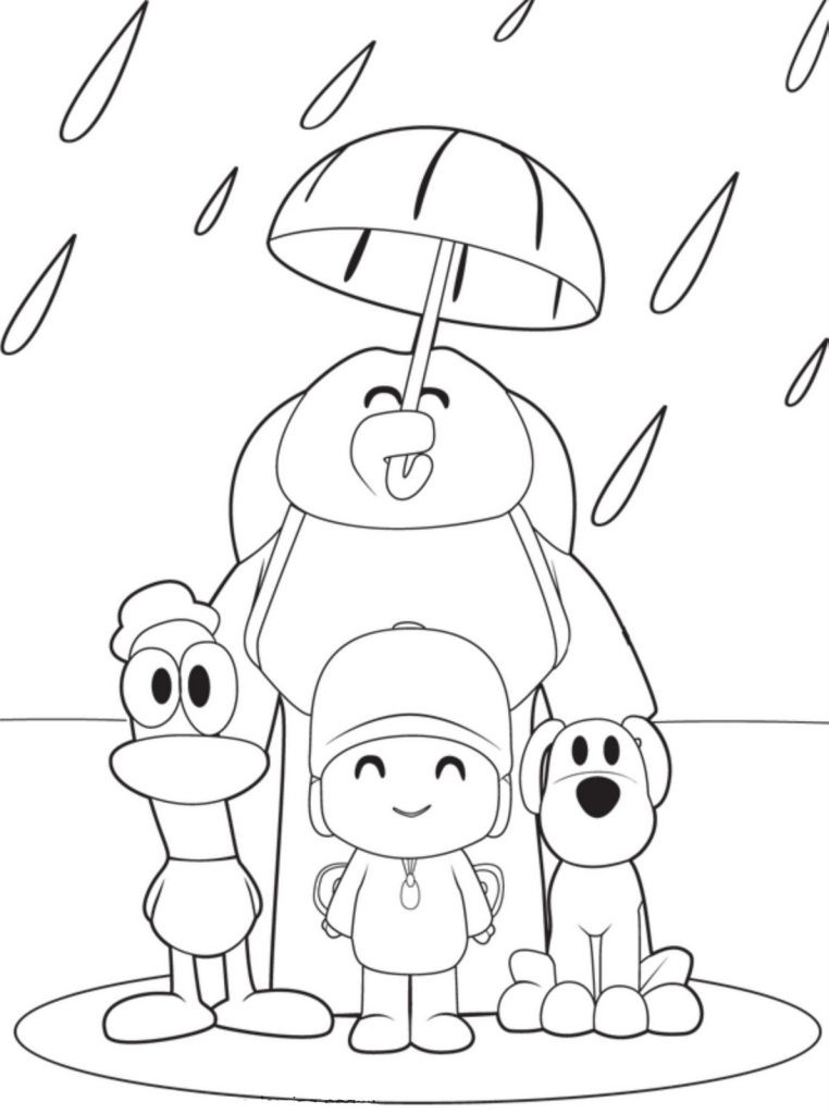 Pictures To Coloring Pages
 Free Printable Pocoyo Coloring Pages For Kids
