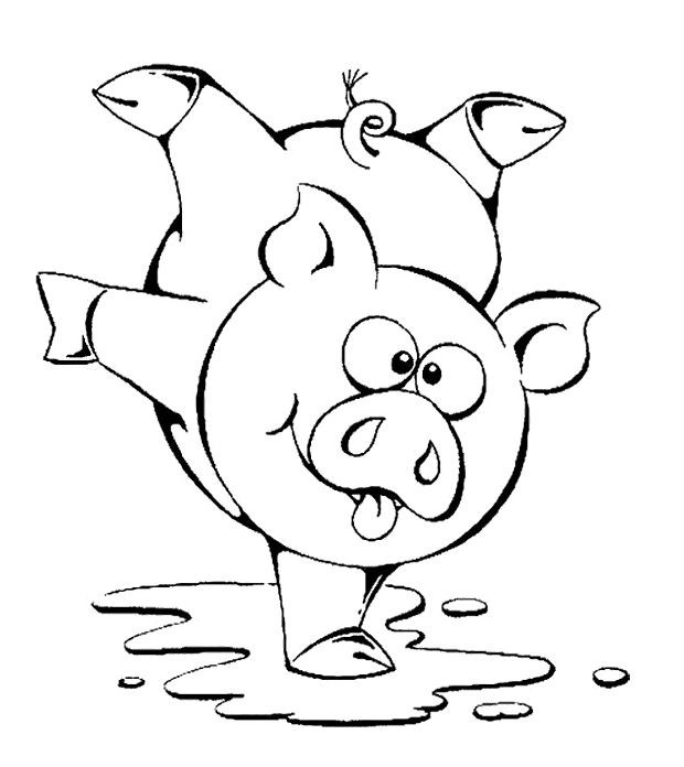 Pig Coloring Pages For Adults
 Cute Pig Coloring Printable