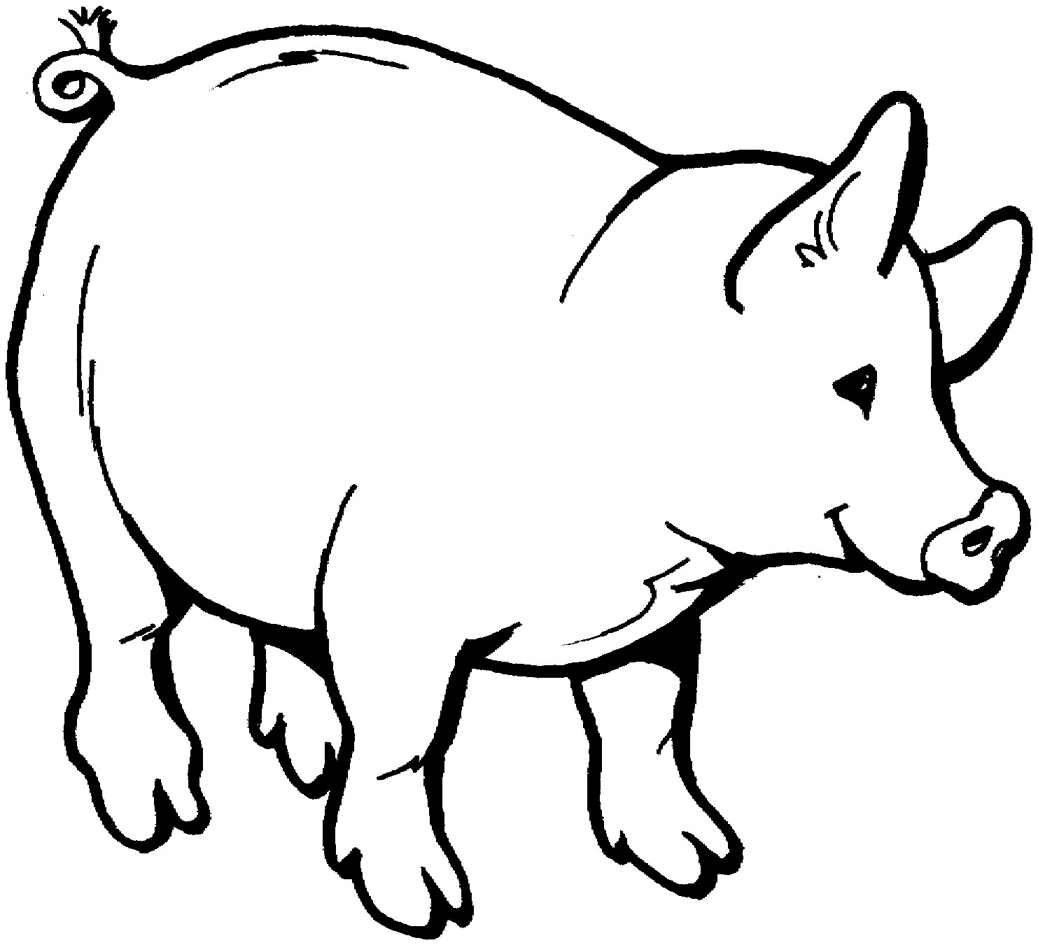 Pigs Coloring Pages
 Funny creature 26 pig coloring pages for kids Print