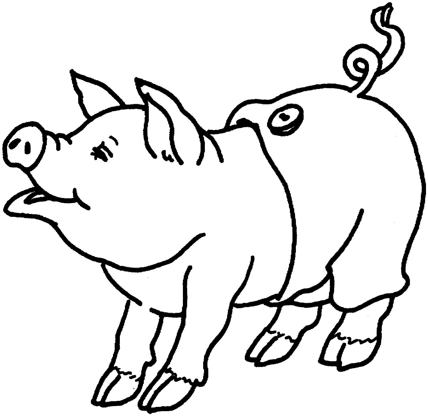 Pigs Coloring Pages
 Free Printable Pig Coloring Pages For Kids