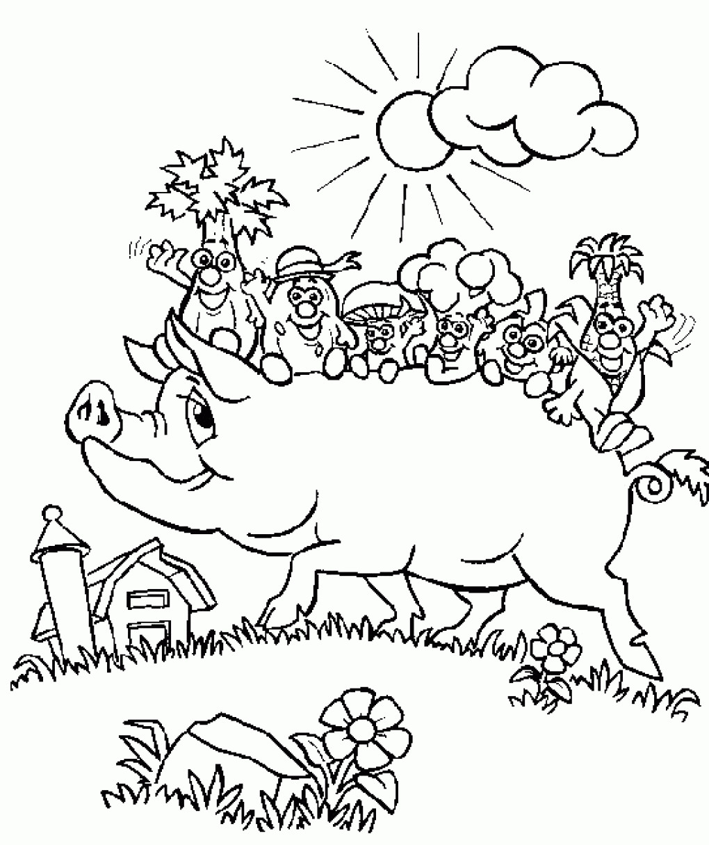 Pigs Coloring Pages
 Free Printable Pig Coloring Pages For Kids