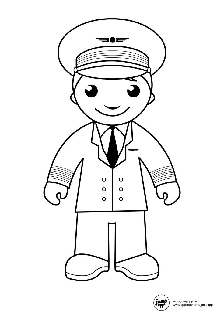 Pilot Coloring Pages For Kids
 Pin by Jump App on Printable Coloring Pages