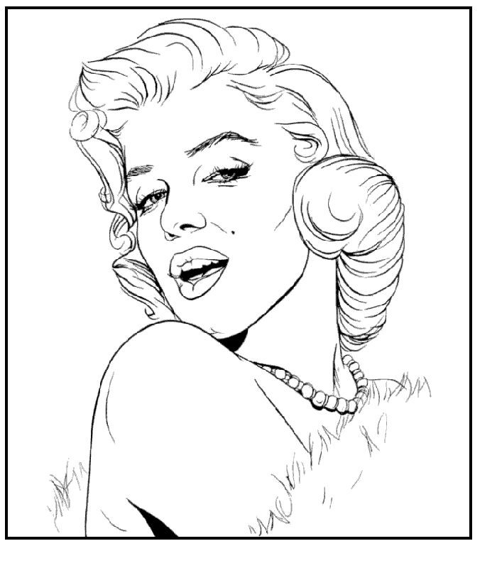 Pin Up Coloring Pages
 Pin Up Girl Coloring Pages AZ Coloring Pages