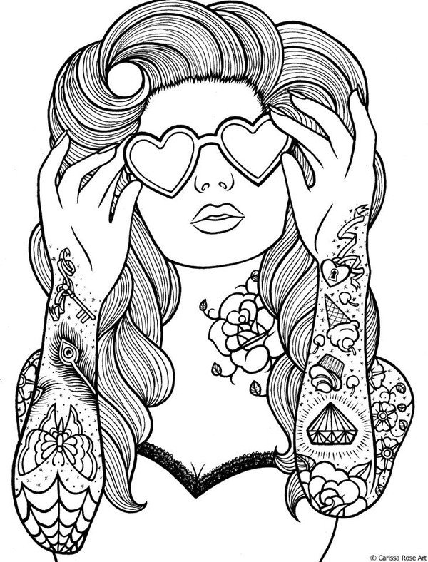 Pin Up Coloring Pages
 Pin Up Adult Coloring Pages Coloring Pages