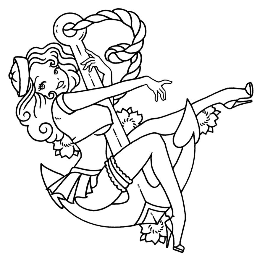 Pin Up Coloring Pages
 I Follow My Own Star Motivational Navy artwork and posters