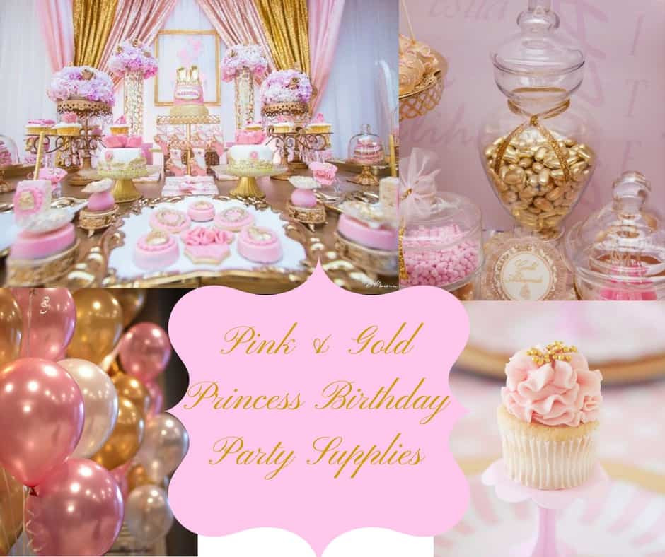 Pink And Gold Birthday Decorations
 Pink & Gold Princess Birthday Party Supplies Hip Who Rae
