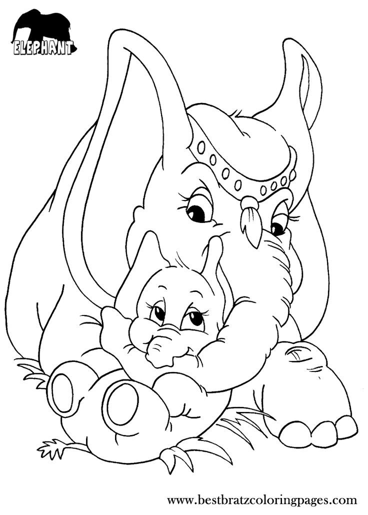 Pinteres Coloring Sheets For Kids
 Free Printable Elephant Coloring Pages For Kids