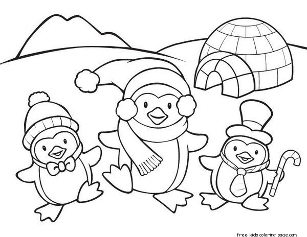 Pinteres Coloring Sheets For Kids
 printable penguin coloring pages for kidsFree Printable