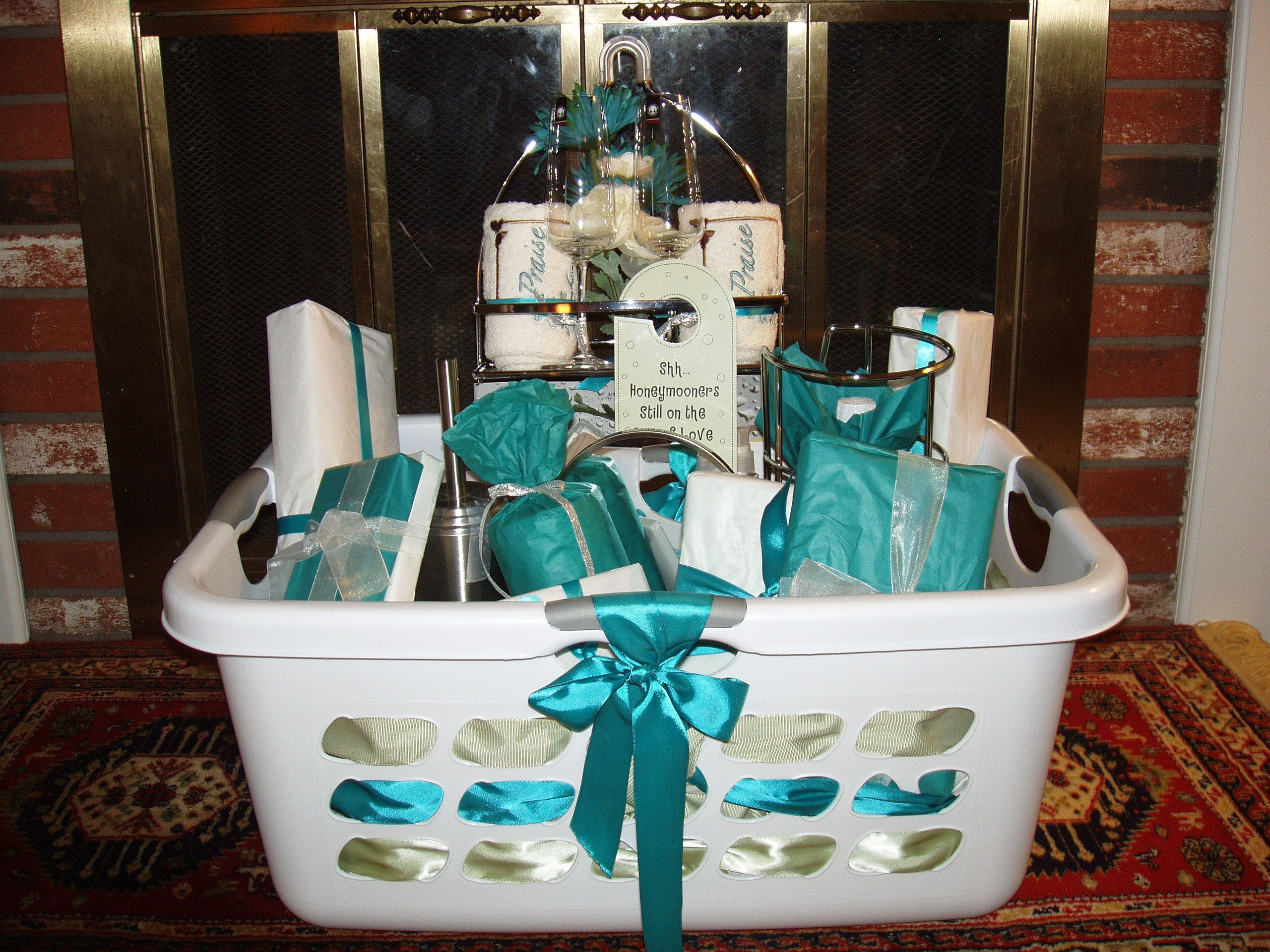 Best ideas about Pinterest Wedding Gift Ideas
. Save or Pin bridal shower basket Basket Ideas Pinterest Now.