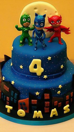 Pj Masks Birthday Cake Walmart
 Decoración de Tortas de Héroes en Pijamas Pasteles de PJ