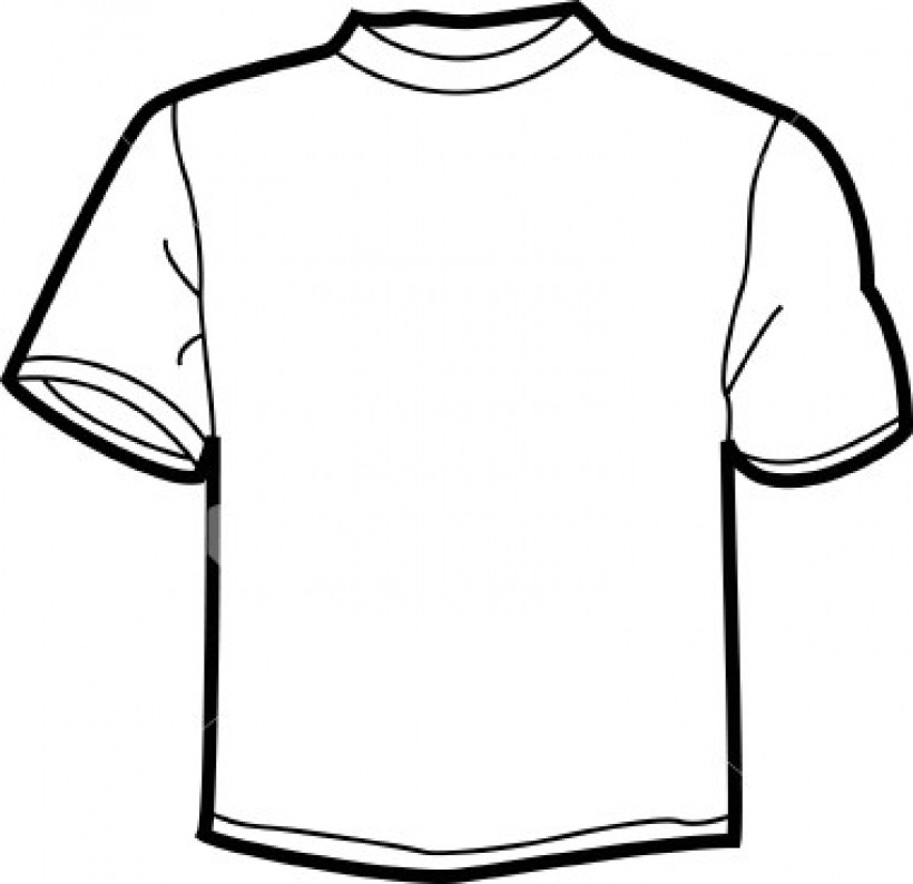 Plain Shirt Coloring Sheets For Girls
 Shirt clipart plain Pencil and in color shirt clipart plain