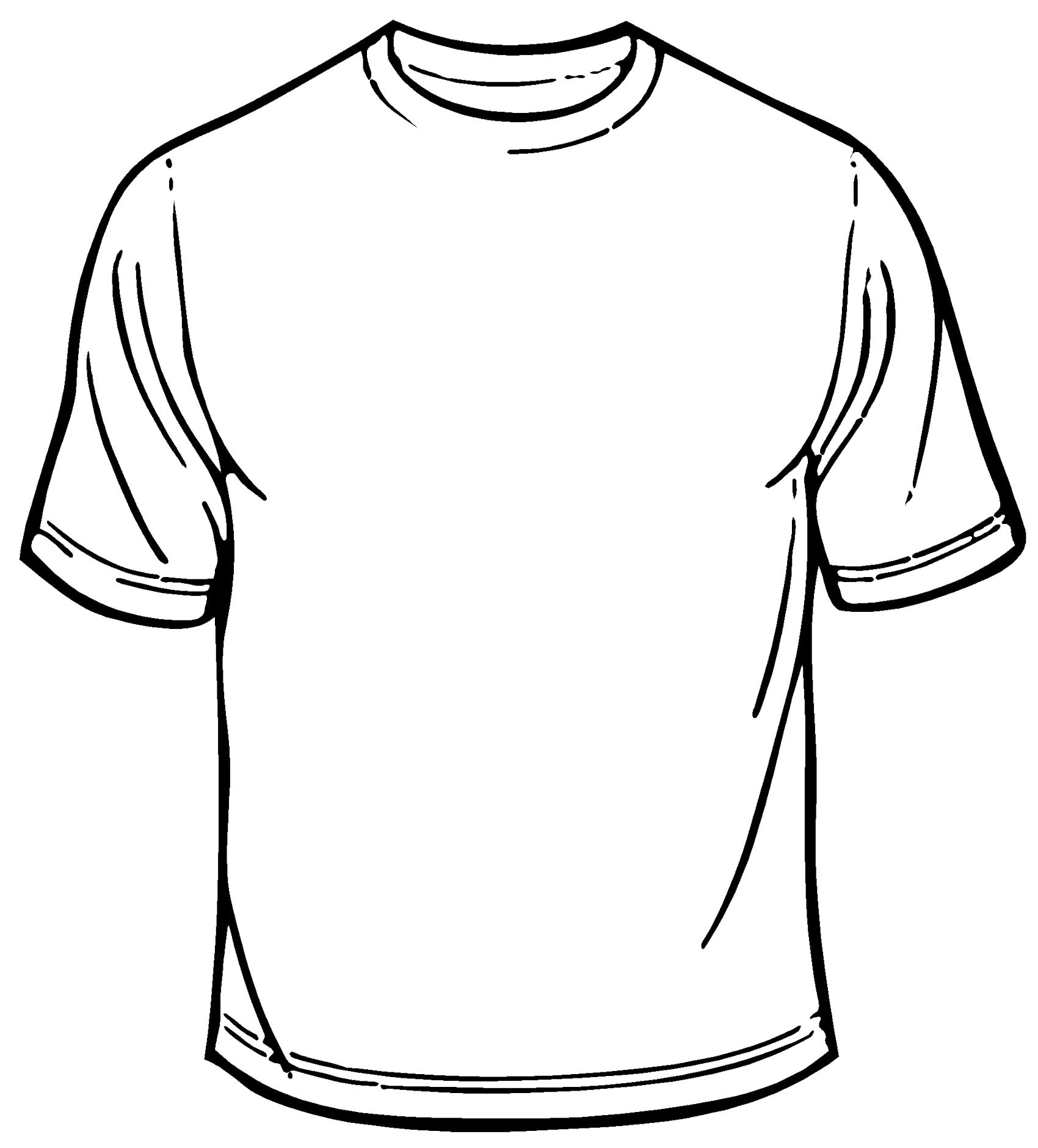Plain Shirt Coloring Sheets For Girls
 Blank T Shirt Template