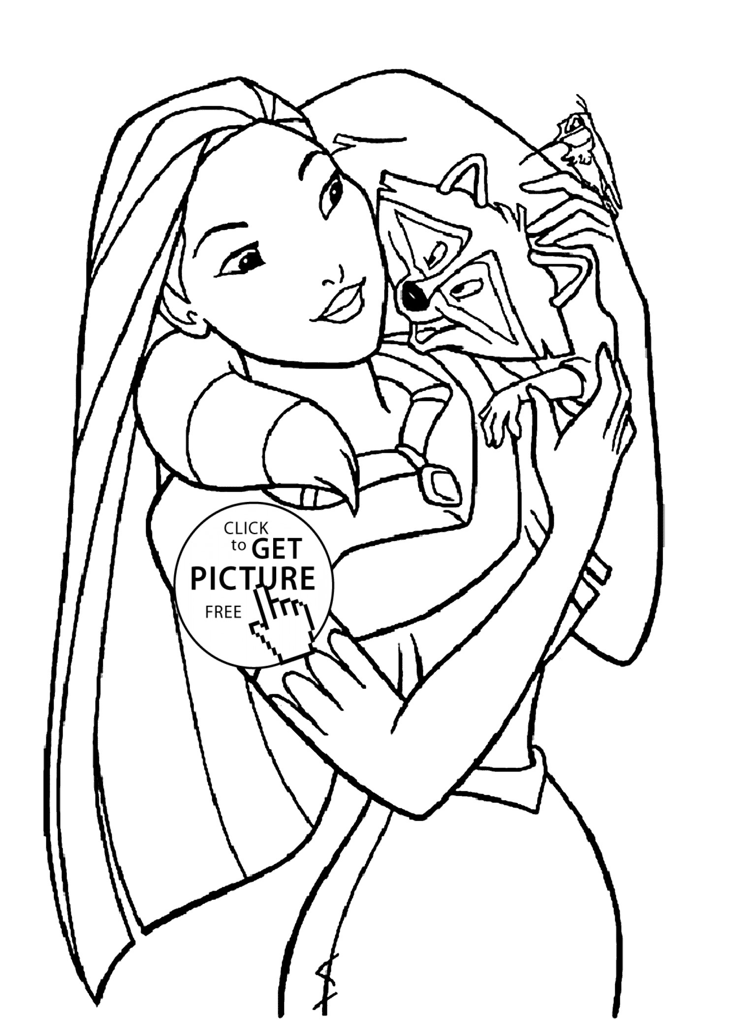 Pocahontas Coloring Pages
 Friends Pocahontas coloring pages for kids printable free