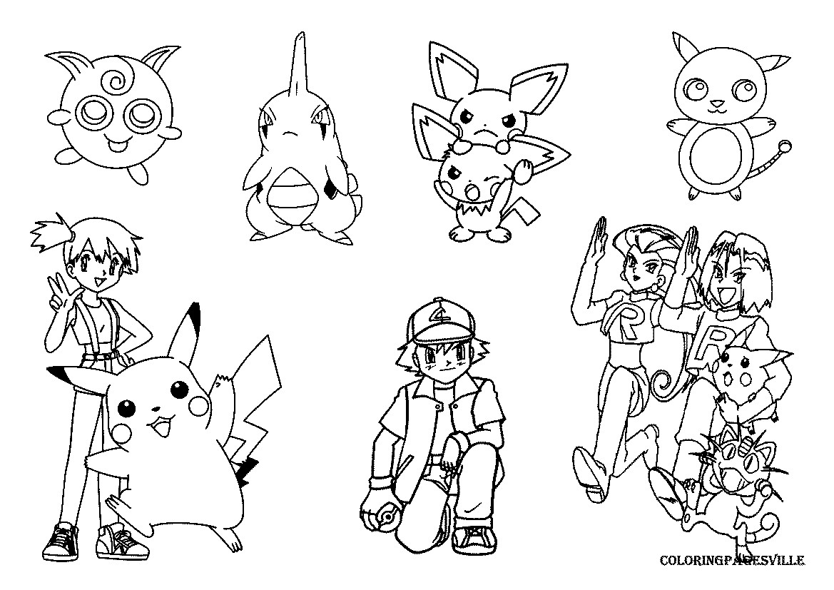 Pokemon Cards Coloring Pages
 Pikachu Card Coloring Pages