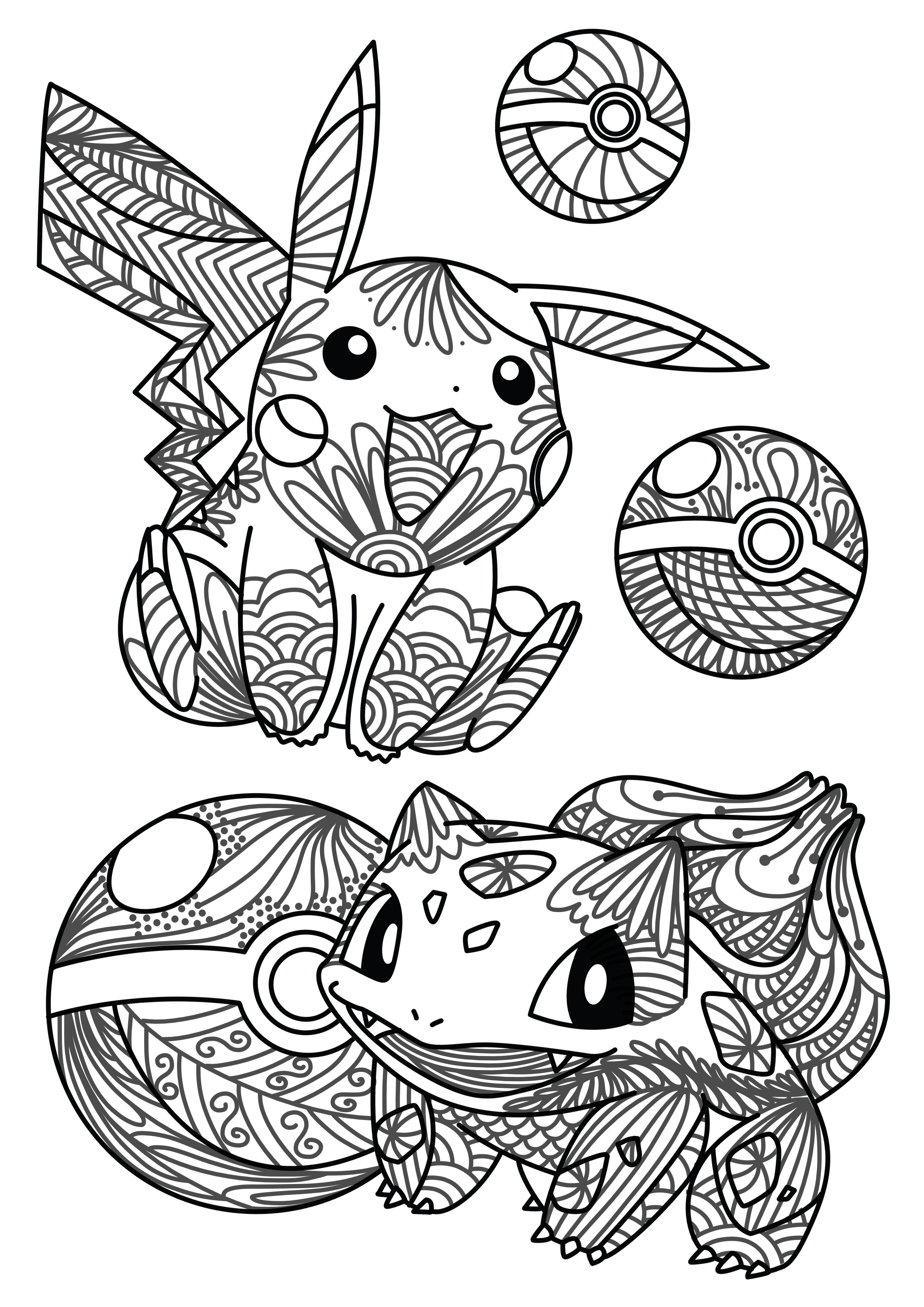 Pokemon Coloring Pages For Adults
 You caught it Free Pokemon Adult Coloring Sheet – Craft