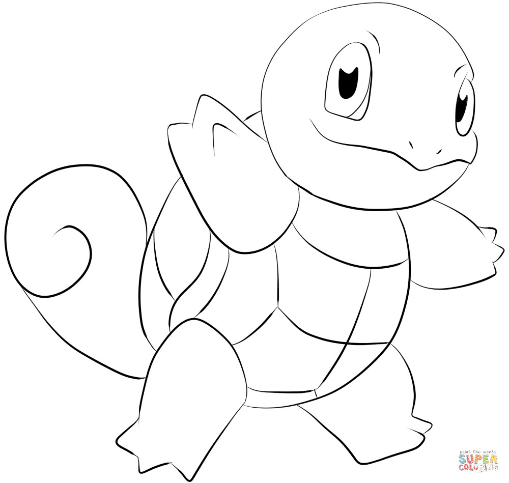 Pokemon Squirtle Coloring Pages
 Squirtle coloring page