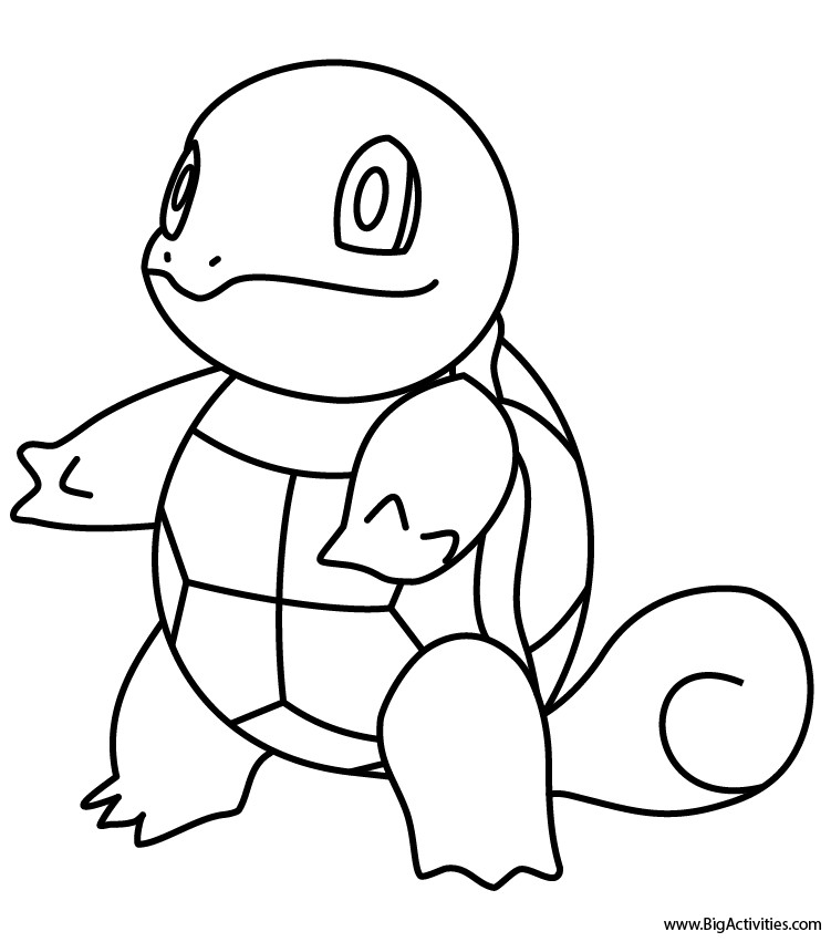 Pokemon Squirtle Coloring Pages
 Squirtle Coloring Page Pokemon