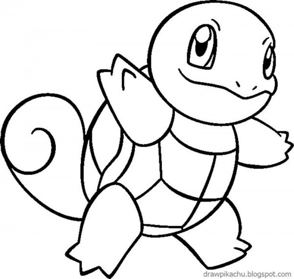 Pokemon Squirtle Coloring Pages
 Pokemon Squirtle Drawing at GetDrawings