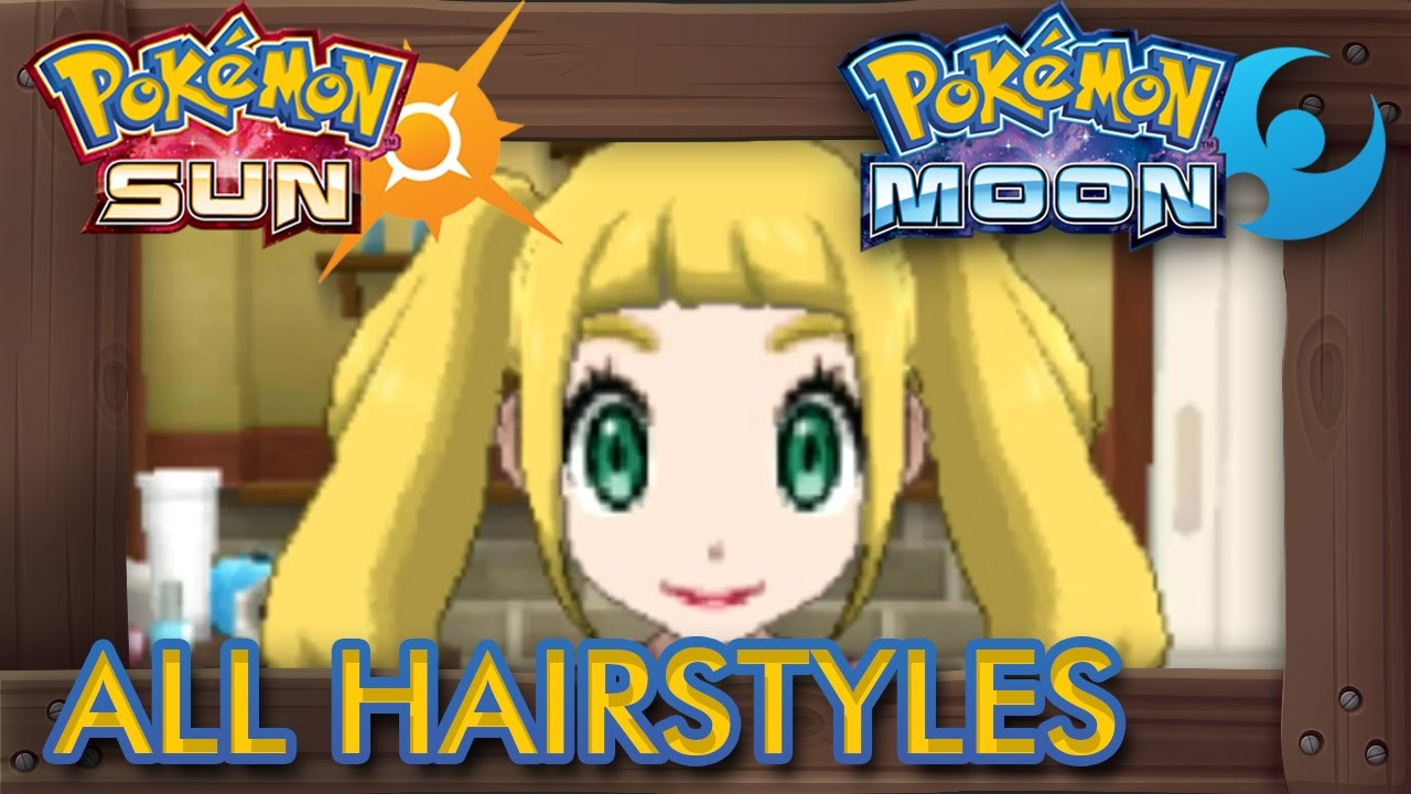 Pokemon Sun Male Hairstyles
 Pokemon Sun And Moon Trainer Customization Leak For Male