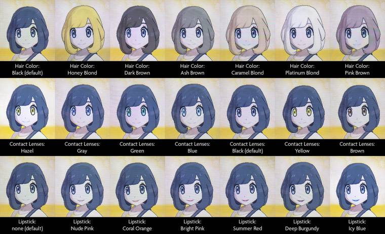 Pokemon Sun Male Hairstyles
 Pokémon Sun and Moon Hairstyles Haircuts and Hair