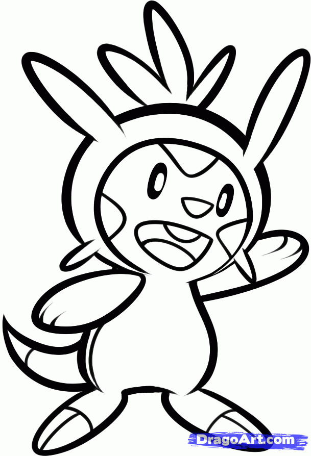Pokemon Xy Coloring Pages
 How to Draw Chespin Pokemon X and Y Step by Step