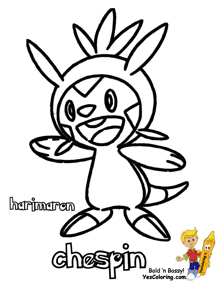 Pokemon Xy Coloring Pages
 Spectacular Pokemon X and Y Chespin Swirlix