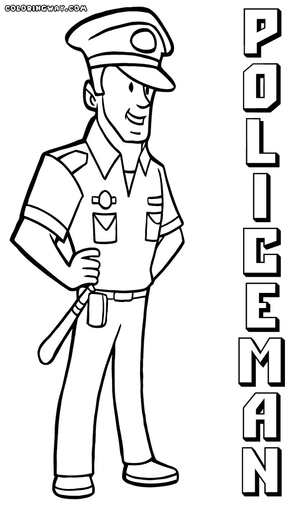 Police Officer Coloring Pages
 Police officer coloring pages