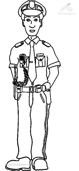 Police Officer Coloring Pages
 Police ficer 8 Jobs – Printable coloring pages