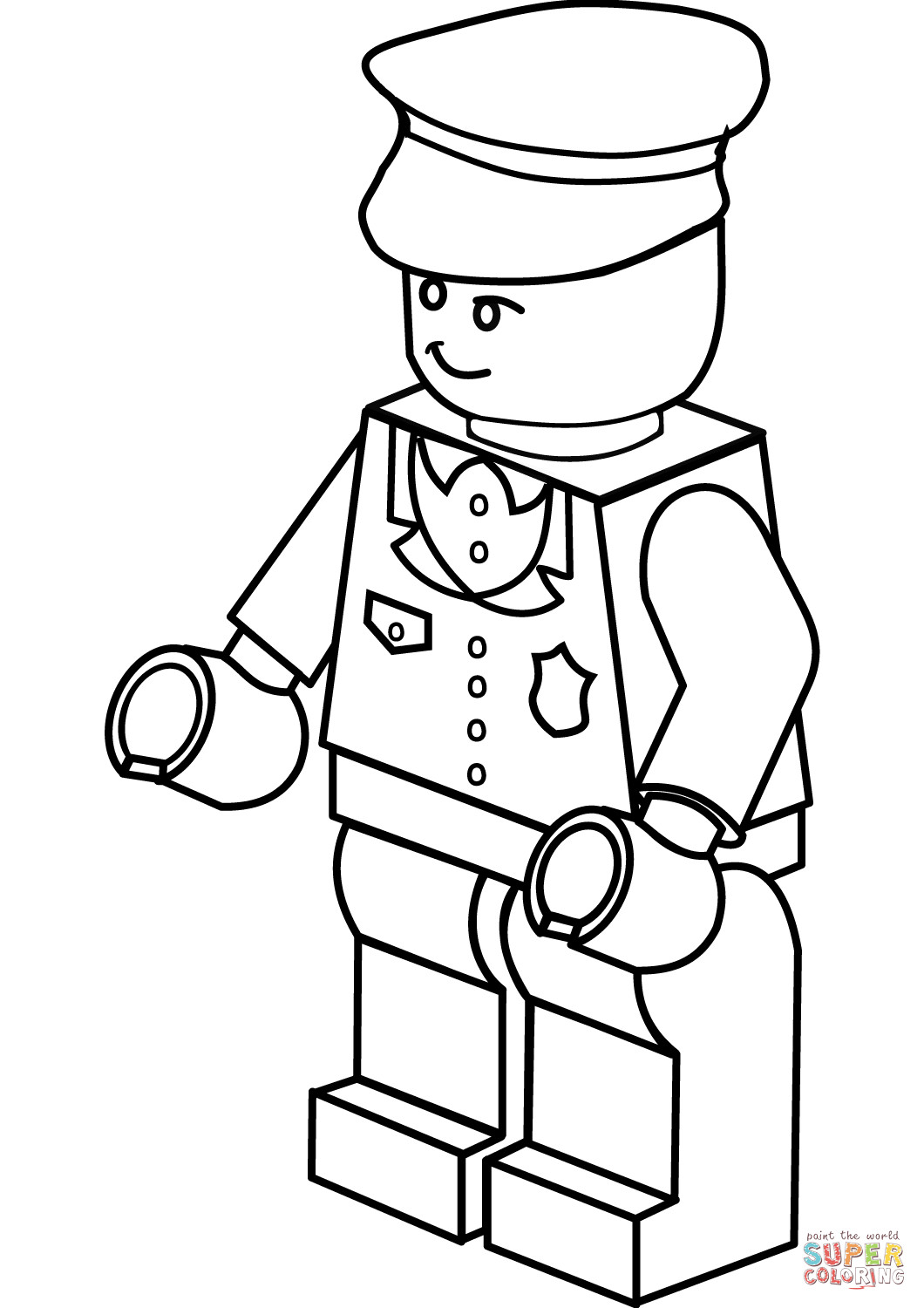 Police Officer Coloring Pages
 Lego Policeman coloring page