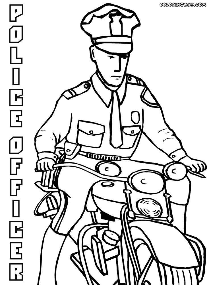 Police Officer Coloring Pages
 Police officer coloring pages