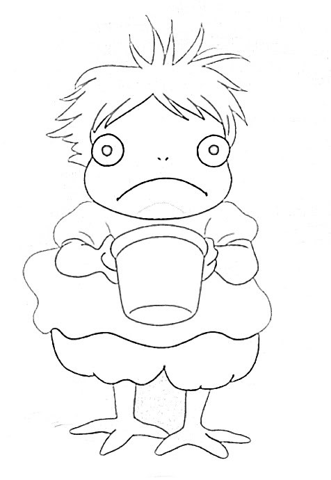 Ponyo Coloring Pages
 Kiki And Ponyo Coloring Pages Coloring Pages