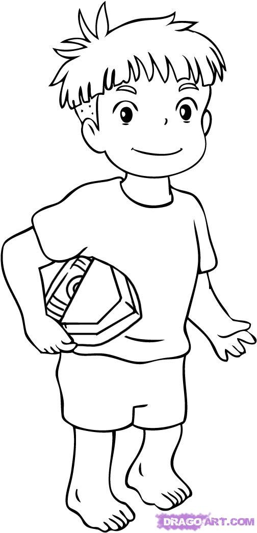 Ponyo Coloring Pages
 Magical tale of a boy and his goldfish Ponyo 17 Ponyo