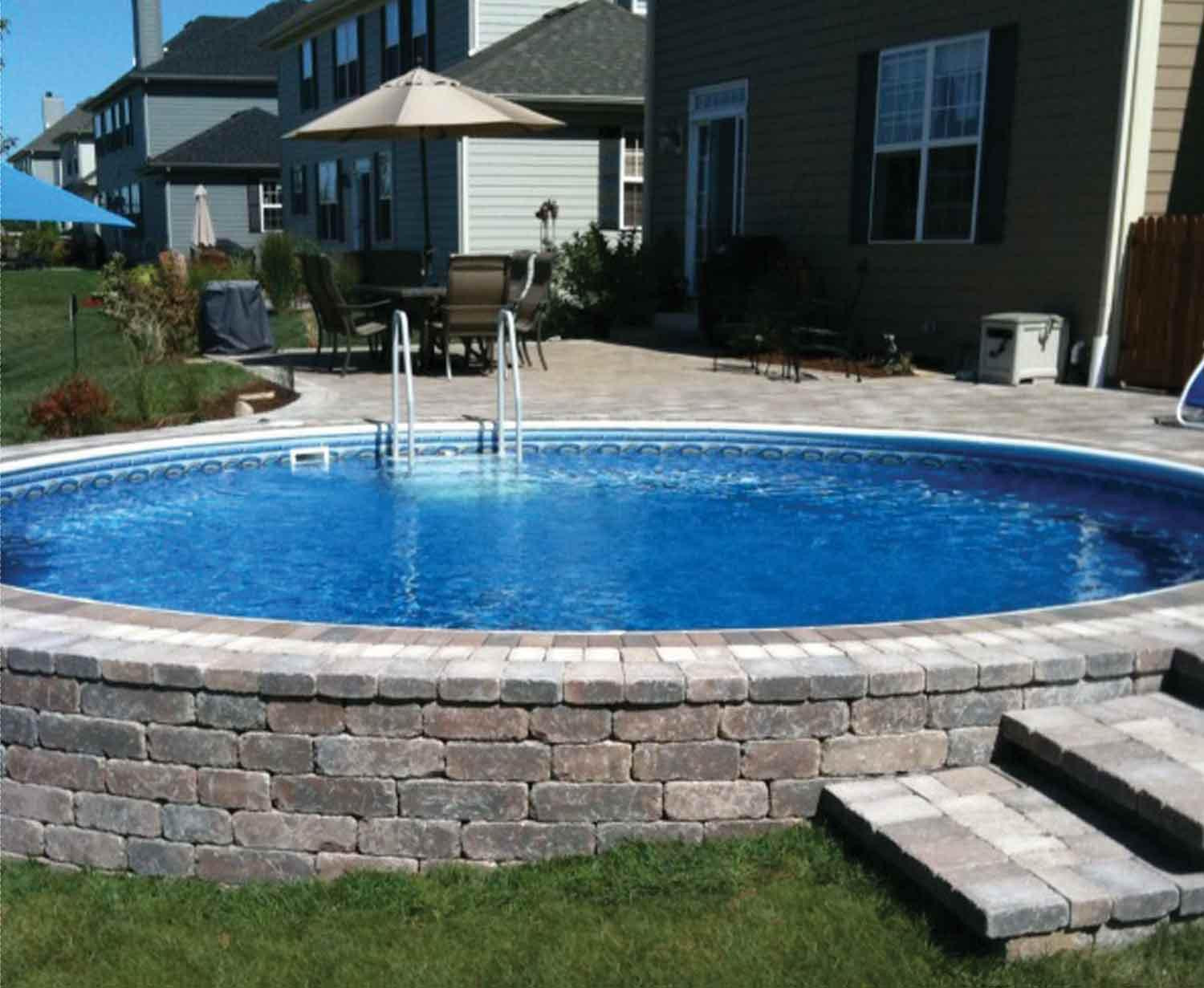 Best ideas about Pool Deck Ideas For Inground Pools
. Save or Pin Semi Inground Pool Decks Now.