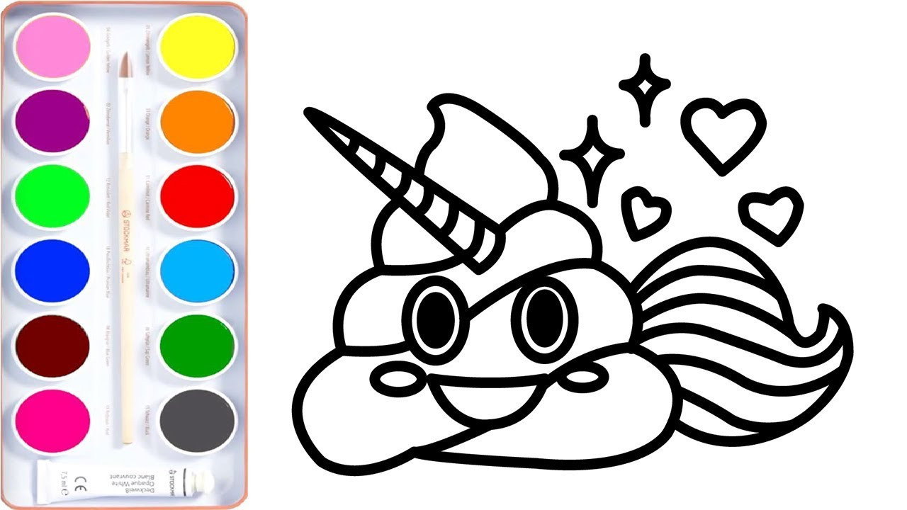 Poop Coloring Pages
 Poop Emoji Coloring Page