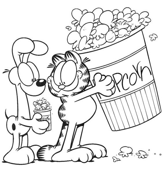 Popcorn Coloring Pages
 Popcorn Coloring Sheet Coloring Home