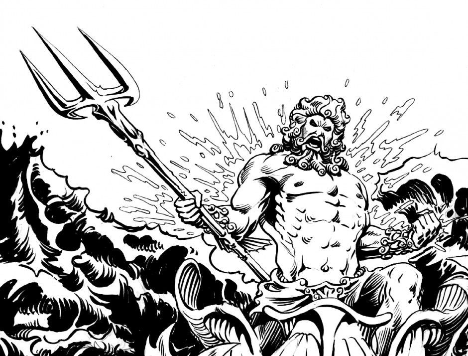 Poseidon Coloring Pages
 Poseidon Coloring Page Coloring Home