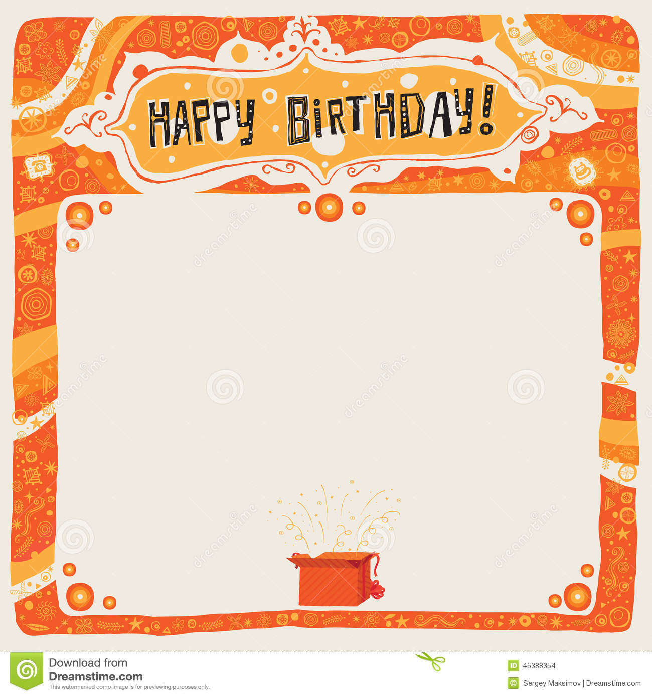 Postcard Birthday Invitations
 Happy Birthday Postcard Poster Background Ornament