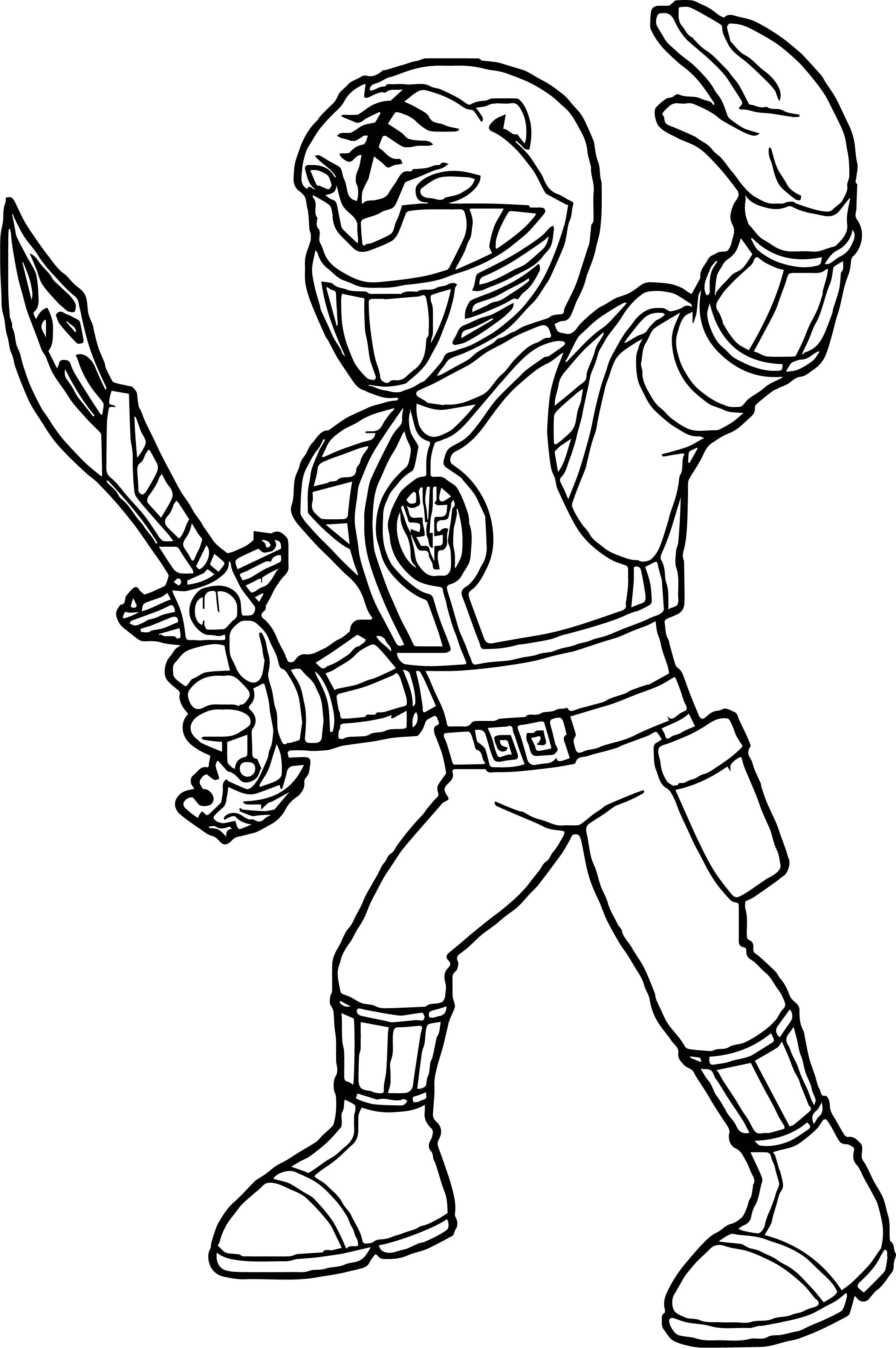 Power Ranger Coloring Book Pages
 Power Rangers White Ranger Coloring Page