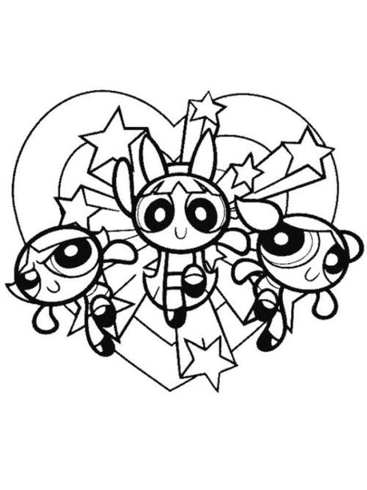 Powerpunk Coloring Sheets For Kids
 Powerpuff Girls coloring pages Download and print