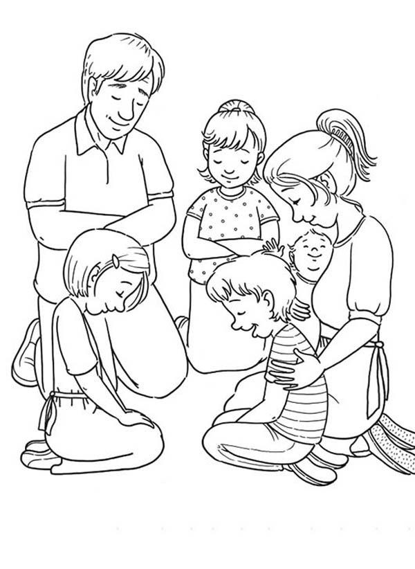 Prayer Coloring Pages For Kids
 Children Praying Coloring Page Coloring Home