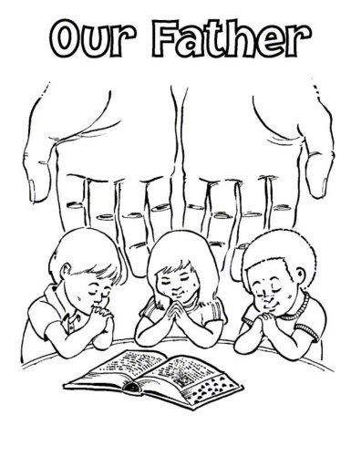 Prayer Coloring Pages For Kids
 Free Lord s Prayer Coloring pages for children and parents