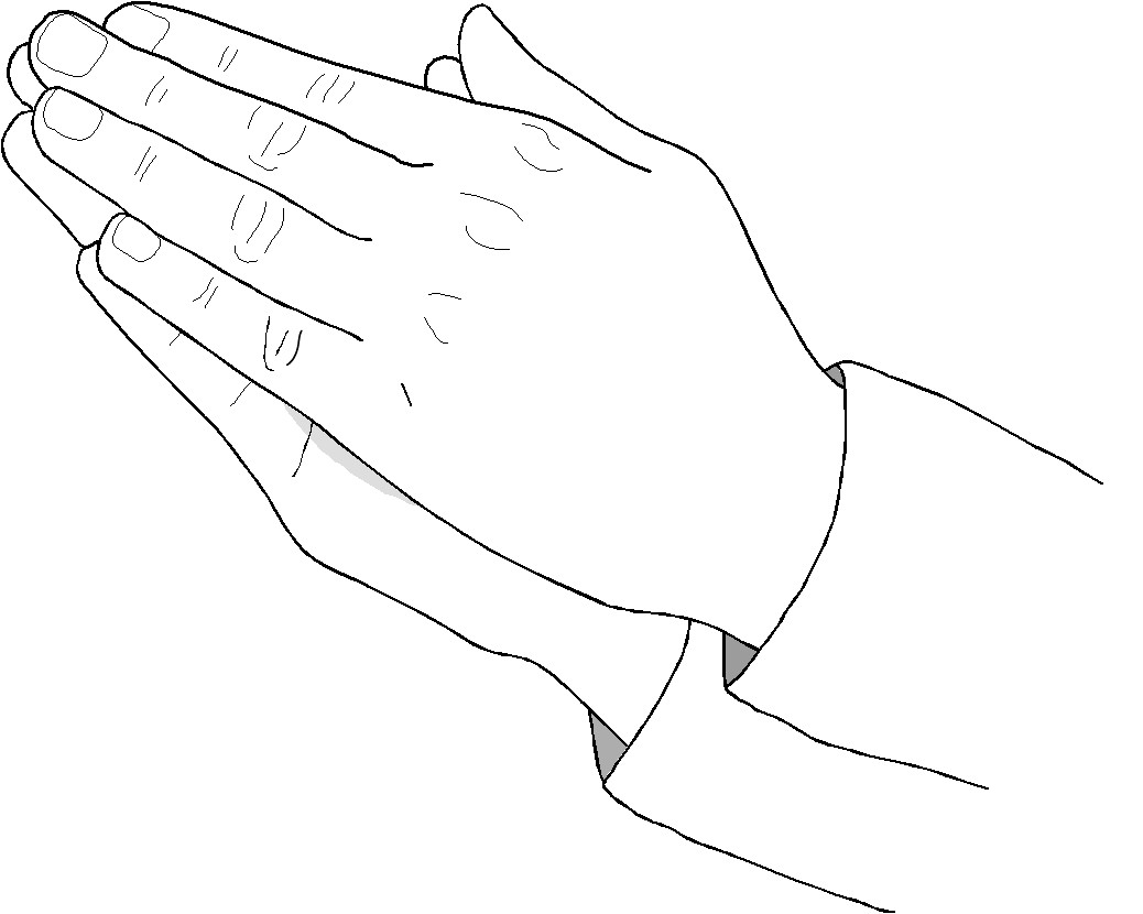Prayer Hands Coloring Pages
 Coloring Page Praying Hands