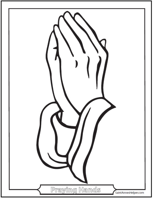 Prayer Hands Coloring Pages
 Catholic Prayers Are Easy To Learn Prayers Videos