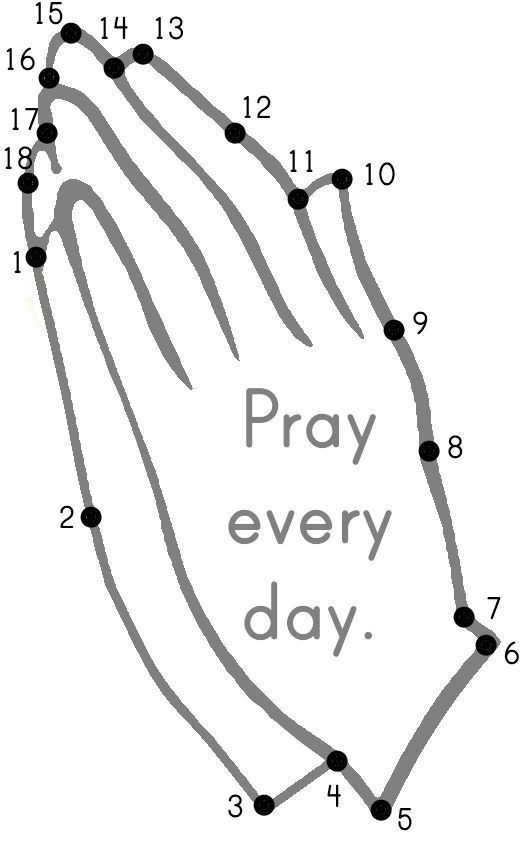Prayer Hands Coloring Pages
 praying hands coloring sheet