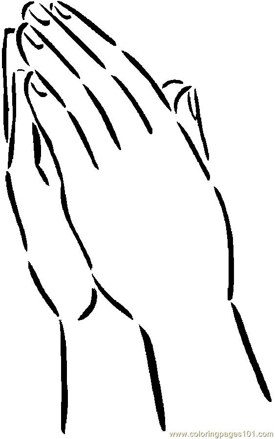 Prayer Hands Coloring Pages
 praying hands with color clipart Clipground