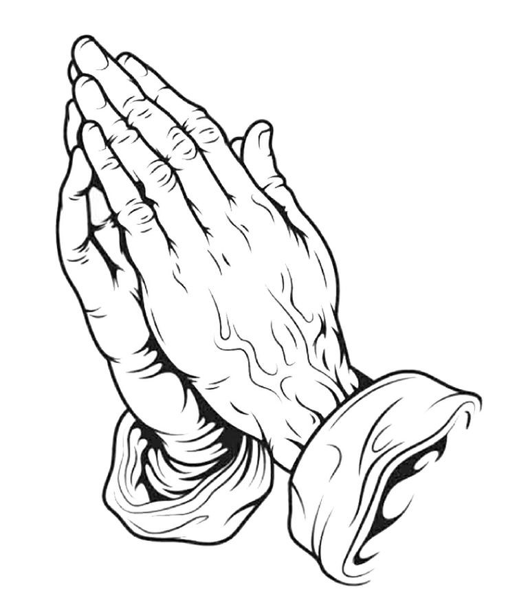 Prayer Hands Coloring Pages
 Printable Praying Hands Coloring Home