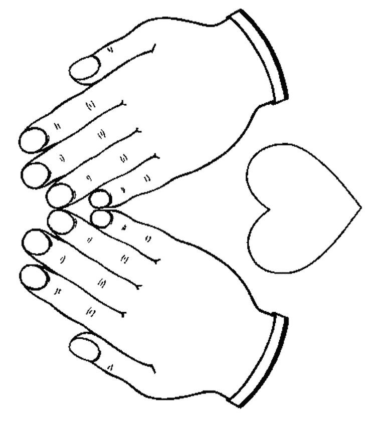 Prayer Hands Coloring Pages
 Best s of Template Kids Praying Hands Praying