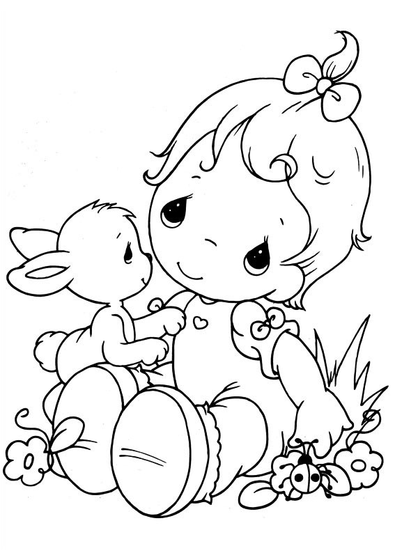 Precious Moments Coloring Book Pages
 Easy Printable Precious Moments Coloring Pages