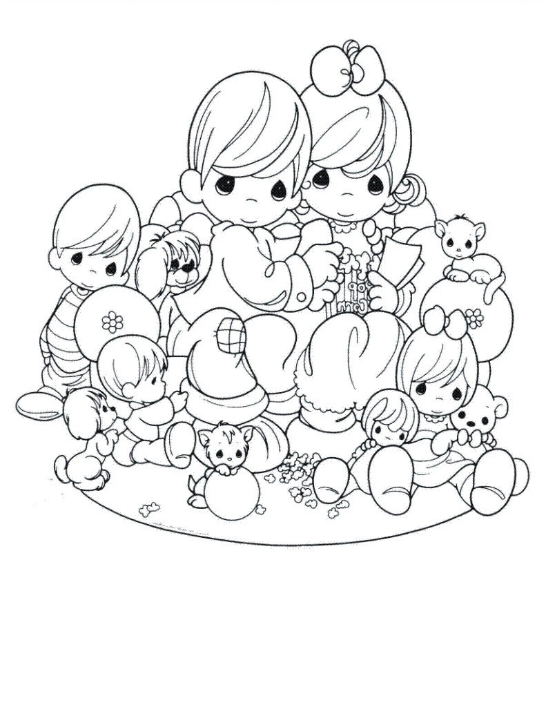 Precious Moments Coloring Book Pages
 Free Printable Precious Moments Coloring Pages For Kids